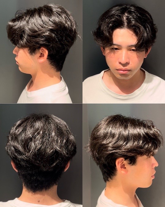 根元ボリューム縮毛矯正before